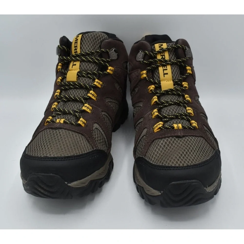 Merrell Mens Size 9.5 Oakcreek Mid Waterproof Expresso Hiking Boots Shoes